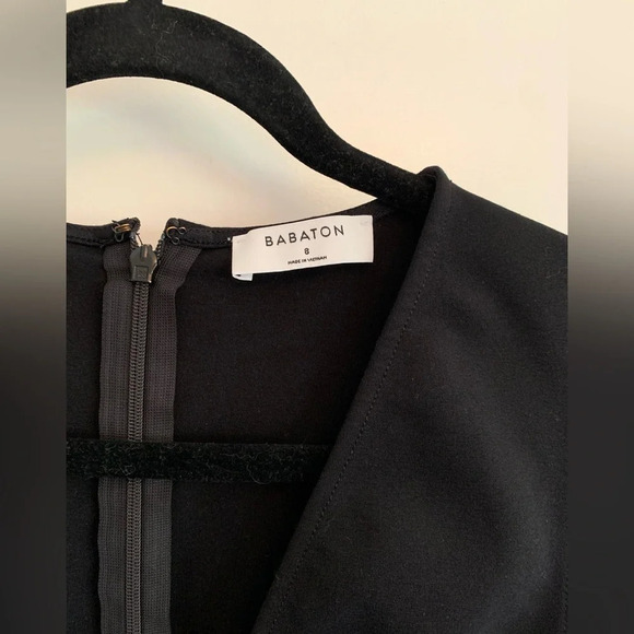 Babaton Harrington Mini Bodycon Dress Black size 8 party dress effortless chic - Picture 9 of 15